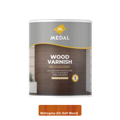 Medal Wood Varnish 1L Mahogany, MEDAL - Cashbuild