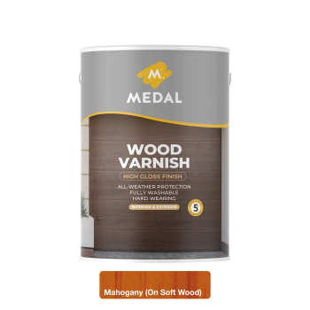 Medal Wood Varnish 5L Mahogany, MEDAL - Cashbuild