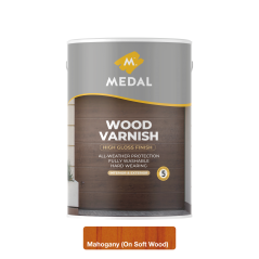 Medal Wood Varnish 5L Mahogany, MEDAL - Cashbuild