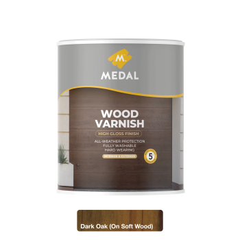 Medal Wood Varnish Dark Oak 1l, MEDAL - Cashbuild