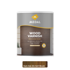 Medal Wood Varnish 1L Dark Oak, MEDAL - Cashbuild