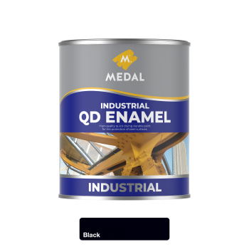 Medal QD Industrial Enamel Black 1l