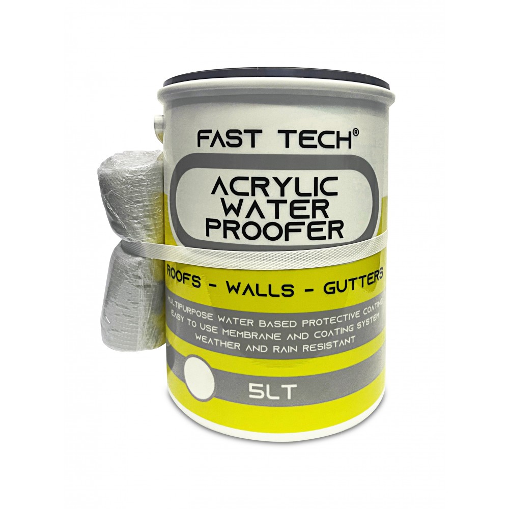 Fast Tech Waterproofer And Membrane 5L Terracotta, Fast Tech - Cashbuild Fast Tech Waterproofer And Membrane 5L Terracotta, Fast Tech - Cashbuild