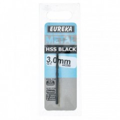 Eureka Black Hss Drill Bit 3.0mm Quantity:1 - Cashbuild
