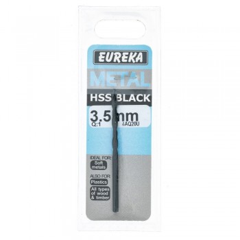 Eureka Black Hss Drill Bit 3.5mm Quantity:1, EUREKA - Cashbuild