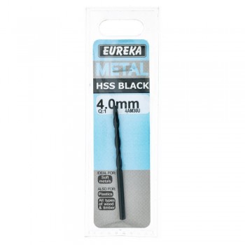 Eureka Black Hss Drill Bit 4.0mm Quantity:1, EUREKA - Cashbuild
