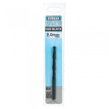 Eureka Black Hss Drill Bit 8.0mm Quantity:1, EUREKA - Cashbuild