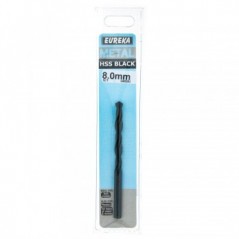 Eureka Black Hss Drill Bit 8.0mm Quantity:1, EUREKA - Cashbuild