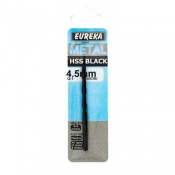 Eureka Black Metal Hss Drill Bit 4.5mm Quantity:1, EUREKA - Cashbuild