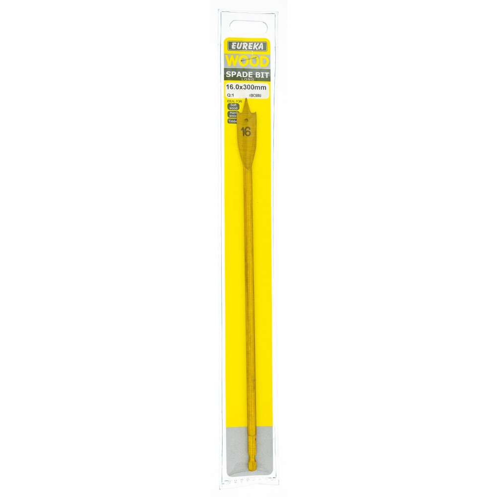 Eureka Spade Flat Drill Bit 16.0X300mm Quantity:1, EUREKA - Cashbuild Eureka Spade Flat Drill Bit 16.0X300mm Quantity:1, EUREKA - Cashbuild