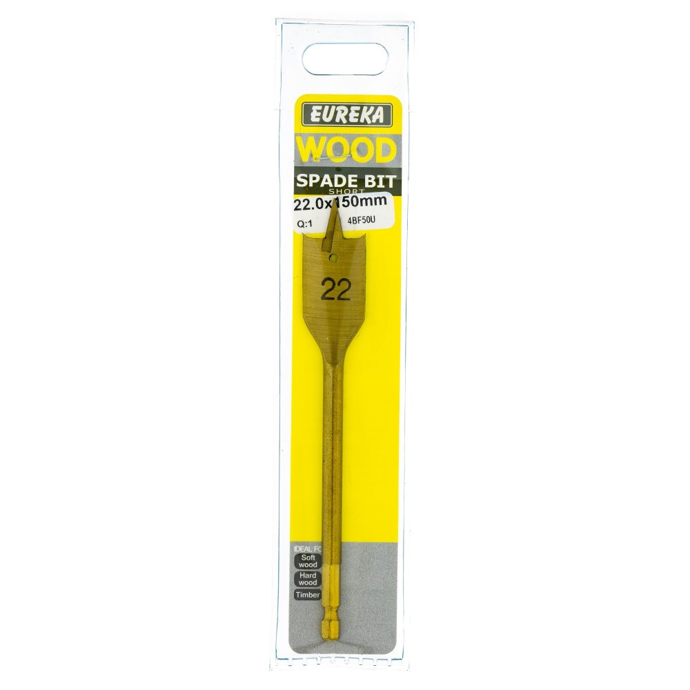 Eureka Spade Flat Drill Bit 22.0X150mm Quantity:1, EUREKA - Cashbuild Eureka Spade Flat Drill Bit 22.0X150mm Quantity:1, EUREKA - Cashbuild