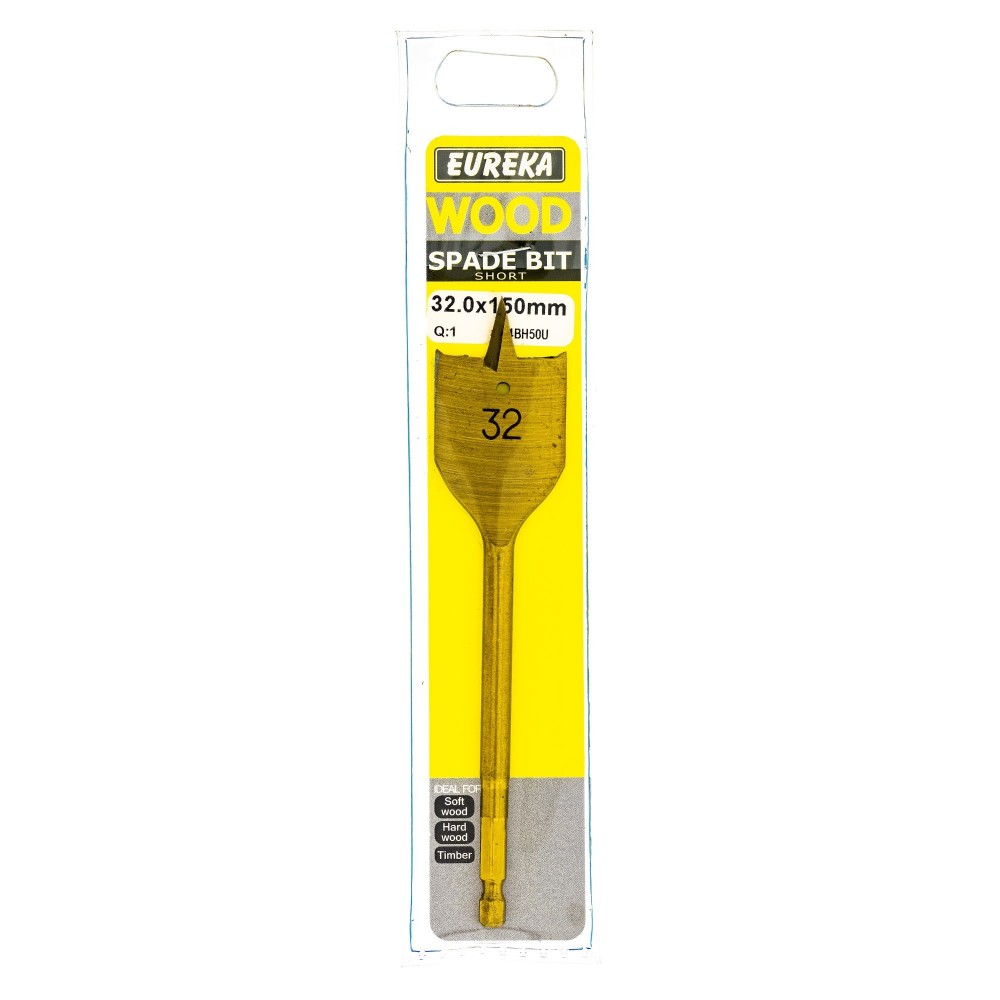 Eureka Spade Flat Drill Bit 32.0X150mm Quantity:1, EUREKA - Cashbuild Eureka Spade Flat Drill Bit 32.0X150mm Quantity:1, EUREKA - Cashbuild
