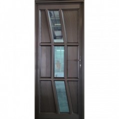 Door Aluminium Hinge Zig Zag S10 Blue Reflective Glass Brz, VALUDOOR - Cashbuild