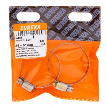 Eureka Hose Clamp 25-51mm Quantity:2, EUREKA - Cashbuild