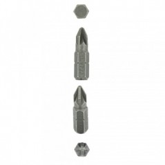 Bit Pozi 25mm Size 2 Quantity:4,  - Cashbuild
