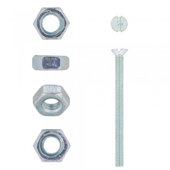 EUREKA MACHINE SCREW AND NUT COUNTERSUNK 4X50mm Quantity:15 - Cashbuild