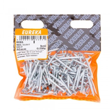 Eureka Nail Clout Galvanised 32mm Quantity:250G, EUREKA - Cashbuild