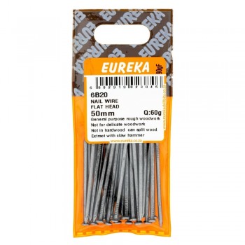 Eureka Nail Wire Flat Head 50mm Quantity:60G, EUREKA - Cashbuild