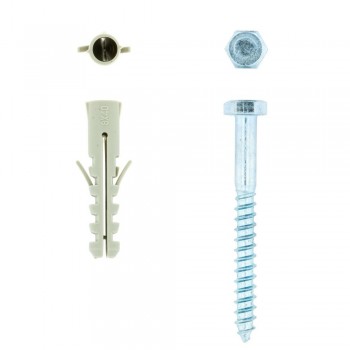 EUREKA COACH SCREW AND PLUG 6x 60mm P8 Quantity:4ea - Cashbuild