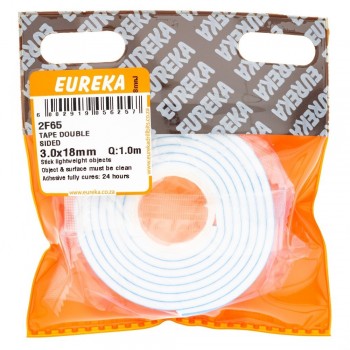 Eureka Double Sided Tape 3.0X18mm Quanitity:1.0M, EUREKA - Cashbuild