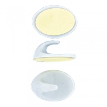 Eureka Stick On Hook White Quanitity:3, EUREKA - Cashbuild