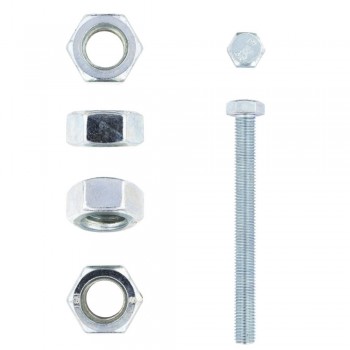 EUREKA SET SCREW AND NUT 12X125mm GALVANISED Quantity:4 - Cashbuild
