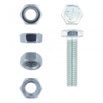 Eureka Set Screw & Nut Galvanised 6X 25mm Quantity:20, EUREKA - Cashbuild