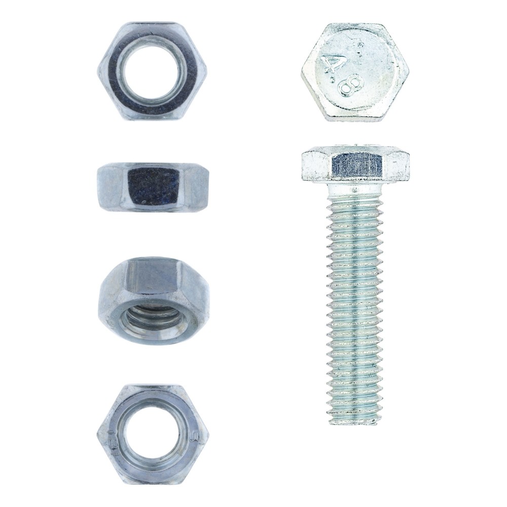 Eureka Set Screw & Nut Galvanised 6X 25mm Quantity:20, EUREKA - Cashbuild Eureka Set Screw & Nut Galvanised 6X 25mm Quantity:20, EUREKA - Cashbuild