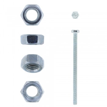 Eureka Set Screw& Nut Galvanised 6X100mm Quantity:5, EUREKA - Cashbuild