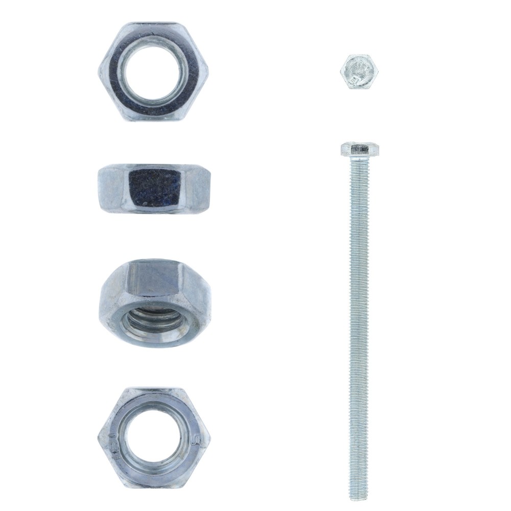 Eureka Set Screw& Nut Galvanised 6X100mm Quantity:5, EUREKA - Cashbuild Eureka Set Screw& Nut Galvanised 6X100mm Quantity:5, EUREKA - Cashbuild