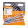 EUREKA SET SCREW AND NUT 8X100mm GALVANISED Quantity:4 - Cashbuild