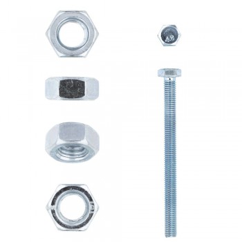 Eureka Set Screw& Nut Galvanised 8X100mm Quantity:4, EUREKA - Cashbuild