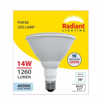 Globe Led Refl Par38 14W ES Rad, RADIANT - Cashbuild
