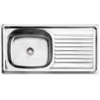 Kitchen Sink Stainless Steel Drop In 750X400mm Seb Excl 40mm - Cashbuild