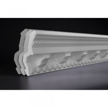 Polystyrene Cornice Roman 80X80mm 2M Quantity:3, UPPER EDGE - Cashbuild