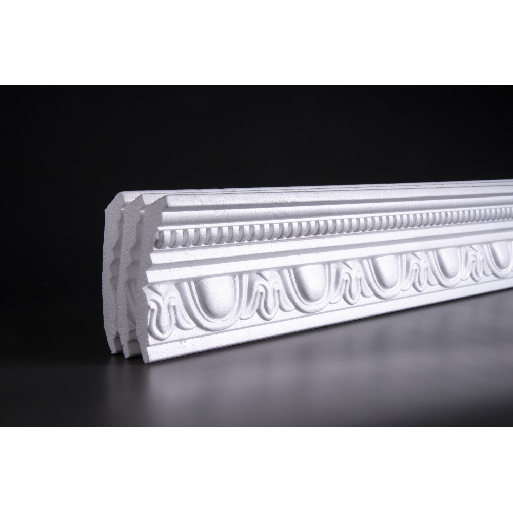 Polystyrene Cornice Rib Shell 87X65mm 2.0M Quantity:3, UPPER EDGE - Cashbuild Polystyrene Cornice Rib Shell 87X65mm 2.0M Quantity:3, UPPER EDGE - Cashbuild