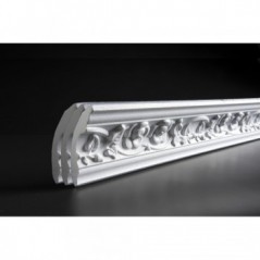 Polystyrene Cornice Rosa 80X50mm 2.0M Quantity:3, UPPER EDGE - Cashbuild