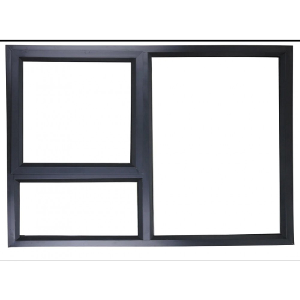 Window Frame Aluminium 28 PT129 Charcoal Clear Left Hand, MISTER ...