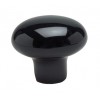 Knob Porcelain 45mm Black