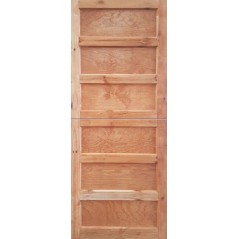 Door Pine 6 Panel F&l Imbuia Var
