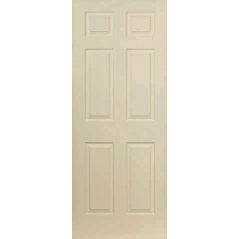 Door Wood H/C Horizontal White,  - Cashbuild