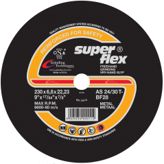 Superflex Industrial Grinding Disc For High Alloy Steel, Mild Steel & Cast Iron, SUPERFLEX - Cashbuild
