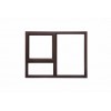 Window Frame Aluminium 28-Pt129 Bronze Clear Left Hand,  - Cashbuild