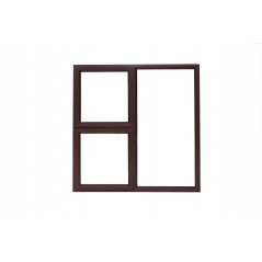 Window Frame Aluminium 28-Ptt1212 Bronze Clear Left Hand,  - Cashbuild