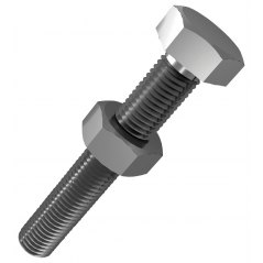 Eureka Cup Square Bolt & Nut 10 X 90mm Quanitity:6, EUREKA - Cashbuild