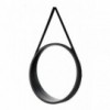 Home Quip Black Porthole Mirror With Strap 50X50 cm, Homequip - Cashbuild