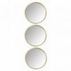 Home Quip Golden Trio Round Mirror 3Pc Set Gold 20cm X 20cm, Homequip - Cashbuild