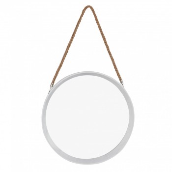 Home Quip White Beach Roped Mirror 37X37cm, Homequip - Cashbuild