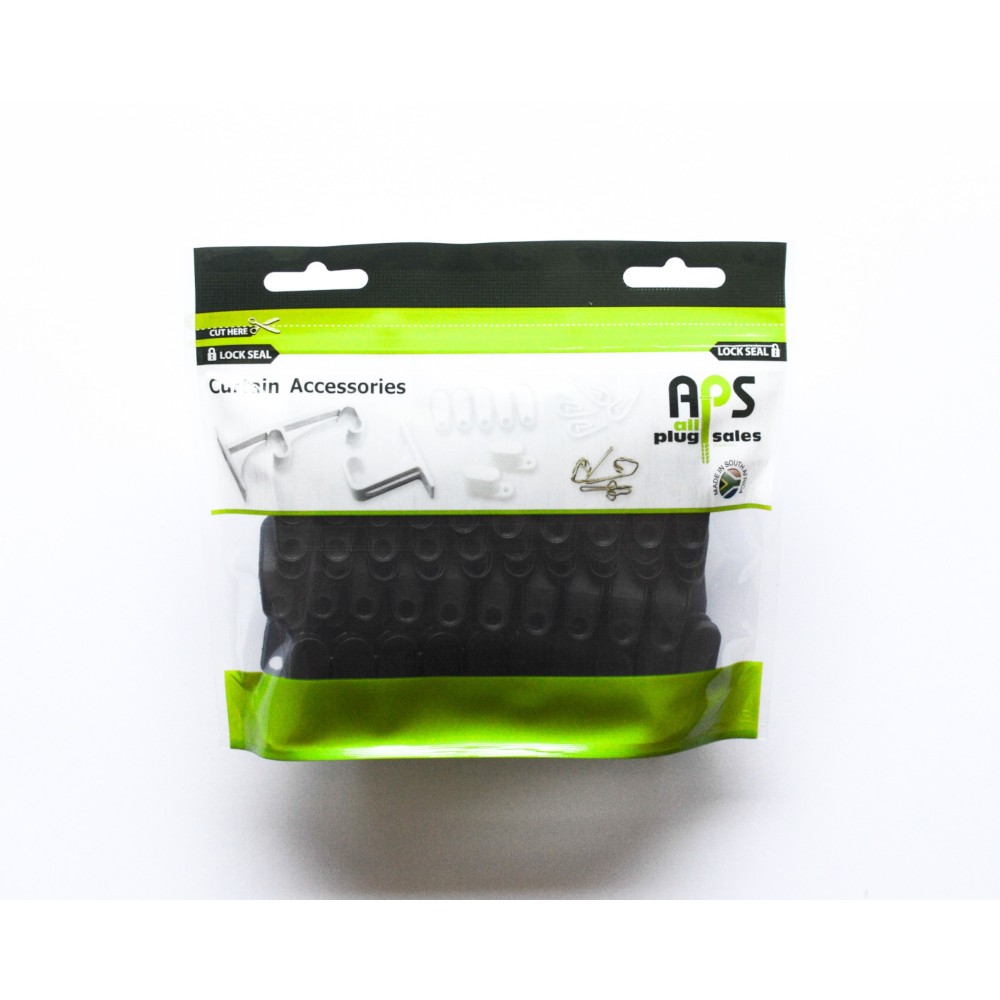 Black Curtain Track Gliders Quantity:50, - Cashbuild Black Curtain Track Gliders Quantity:50, - Cashbuild