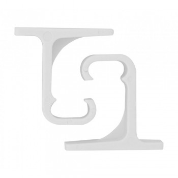 Curtain Track Plastic Single Brackets Quantity:2,  - Cashbuild